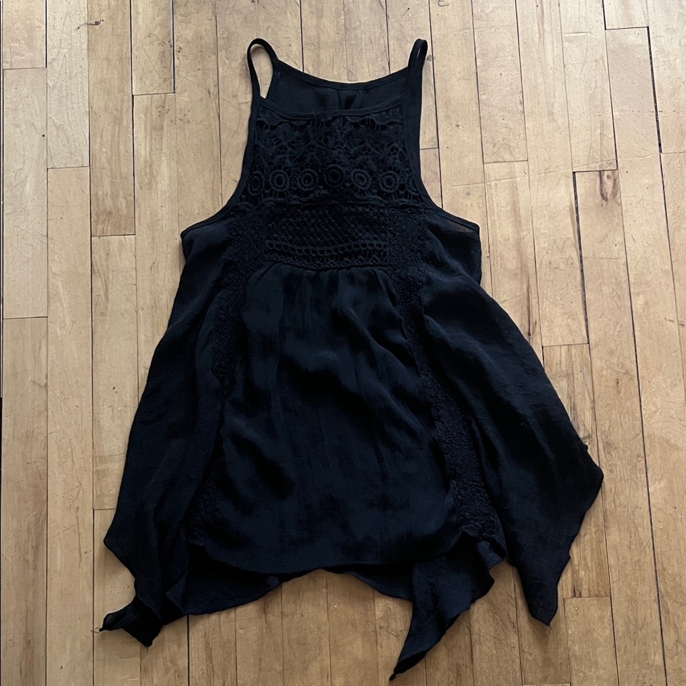 Elegant Black Lace Women's Top